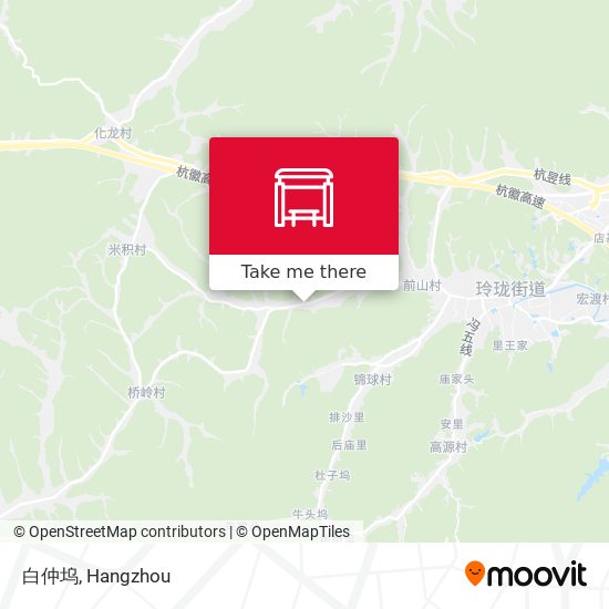 白仲坞 map