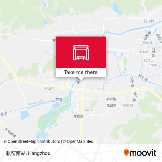 瓶窑南站 map
