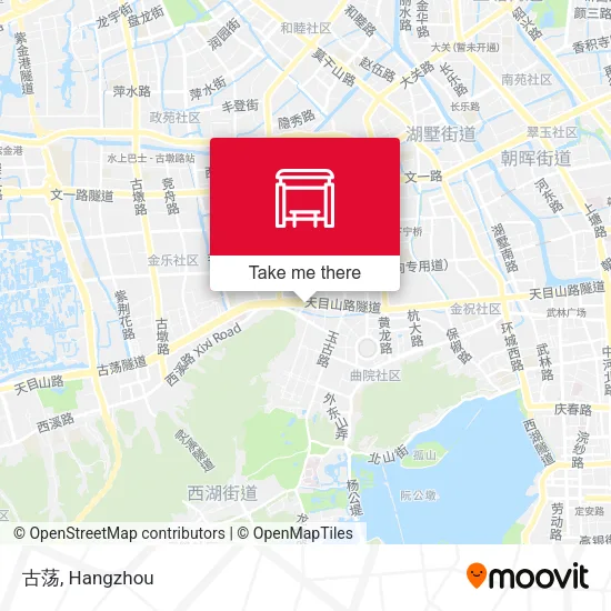 古荡 map