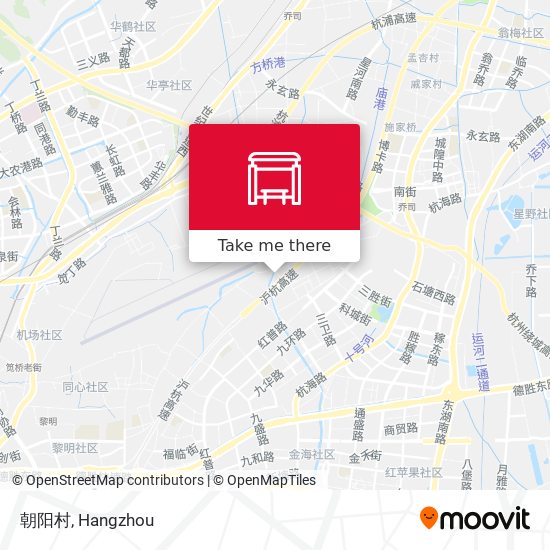 朝阳村 map
