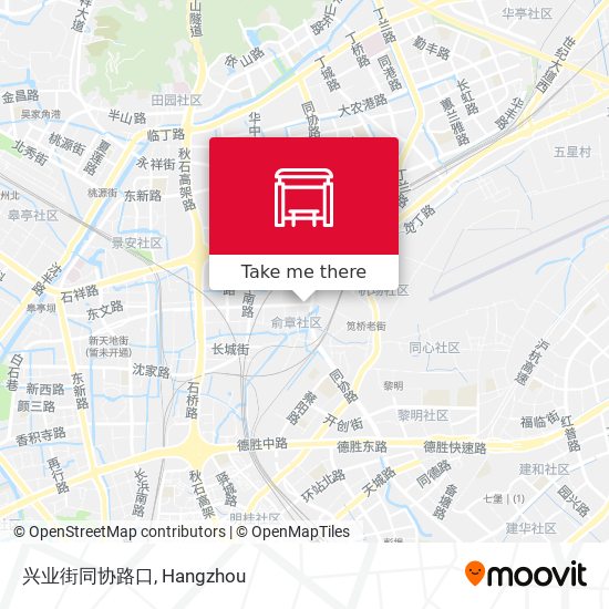 兴业街同协路口 map