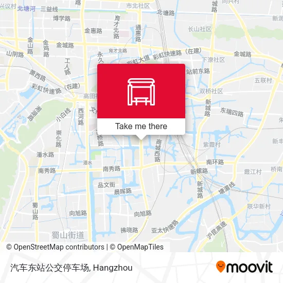 汽车东站公交停车场 map