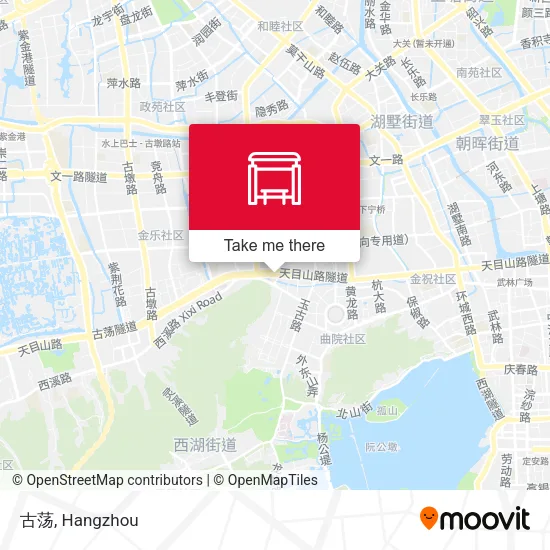古荡 map