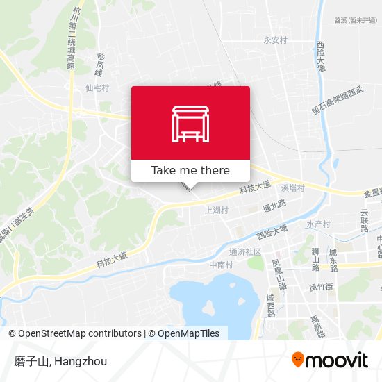 磨子山 map