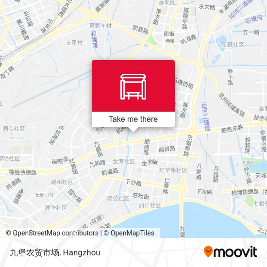 九堡农贸市场 map