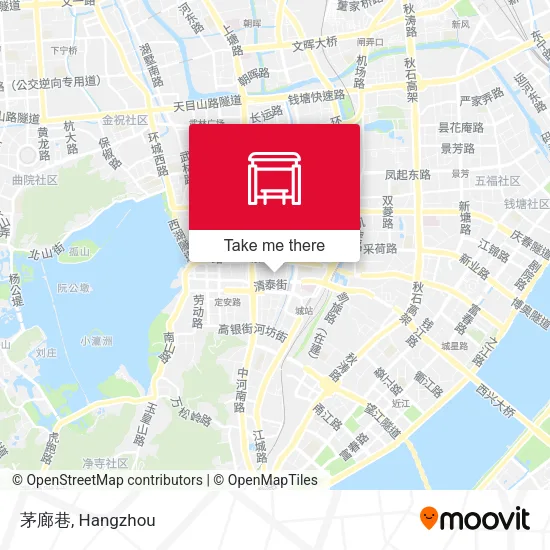 茅廊巷 map
