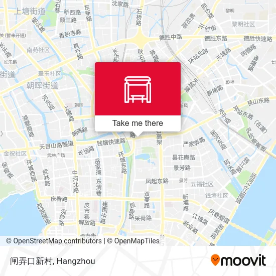 闸弄口新村 map