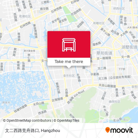 文二西路竞舟路口 map