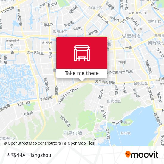 古荡小区 map