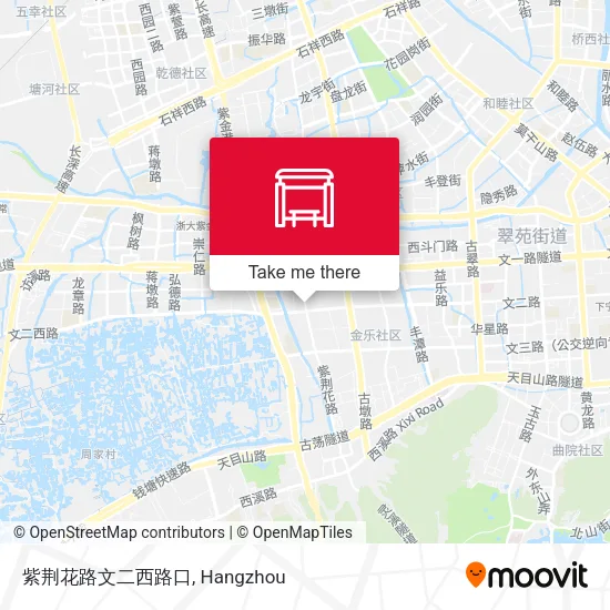 紫荆花路文二西路口 map