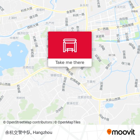 余杭交警中队 map