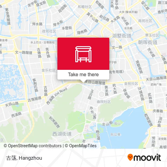古荡 map