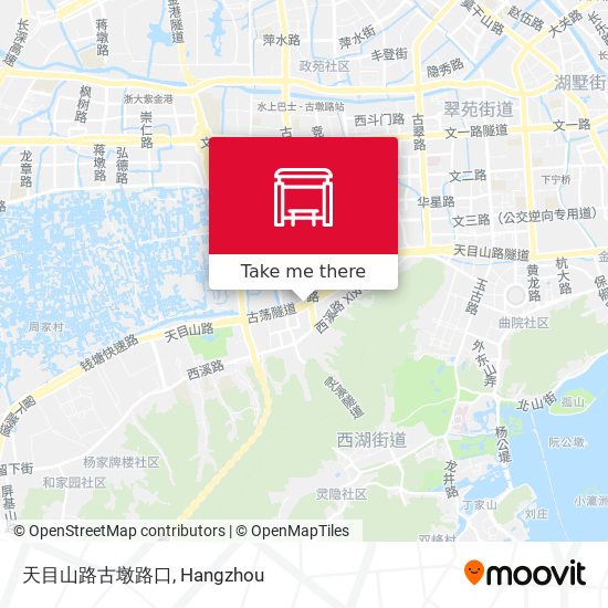 天目山路古墩路口 map