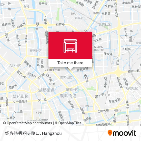 绍兴路香积寺路口 map