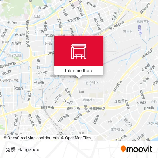 笕桥 map