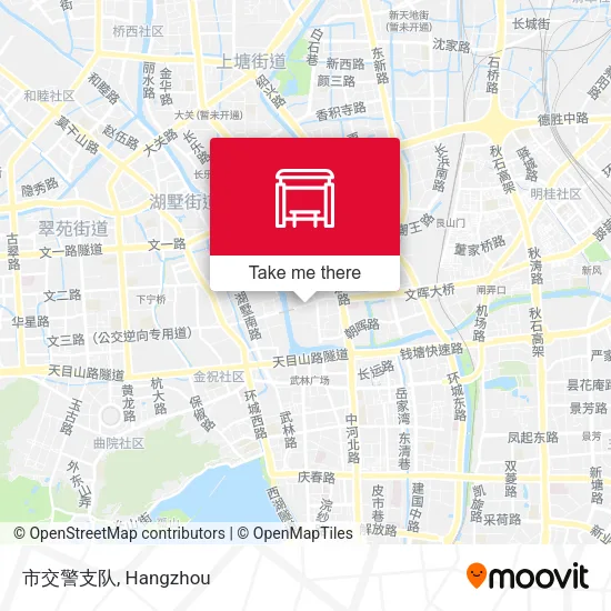 市交警支队 map