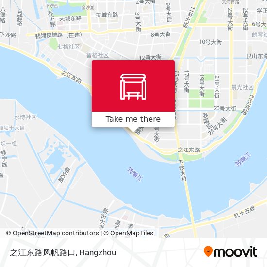 之江东路风帆路口 map