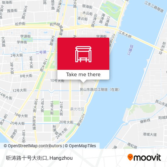 听涛路十号大街口 map