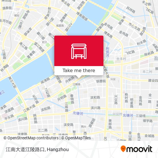 江南大道江陵路口 map