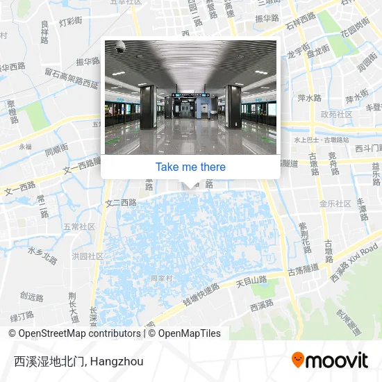 西溪湿地北门 map