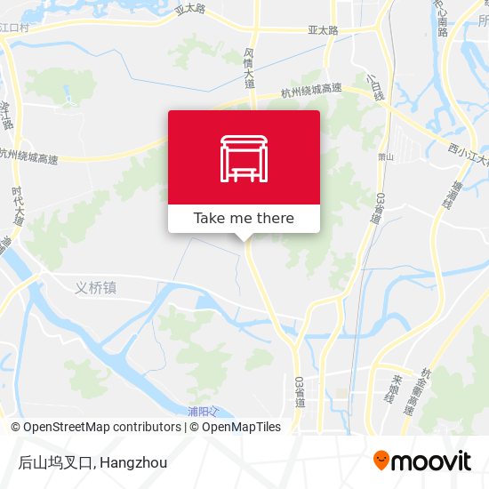 后山坞叉口 map
