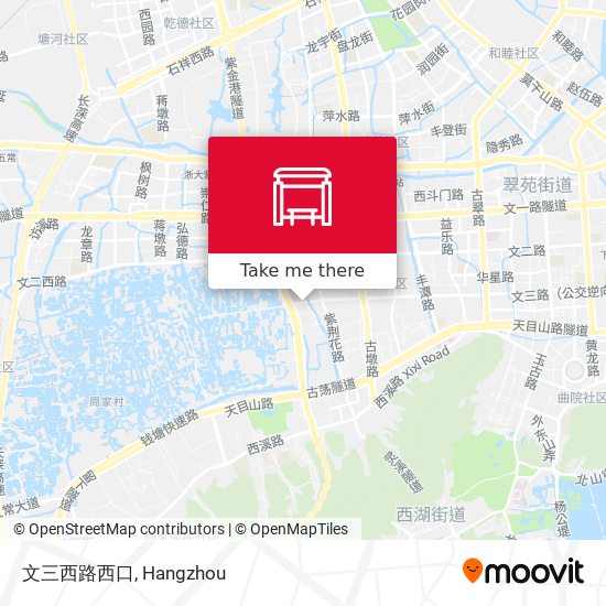 文三西路西口 map