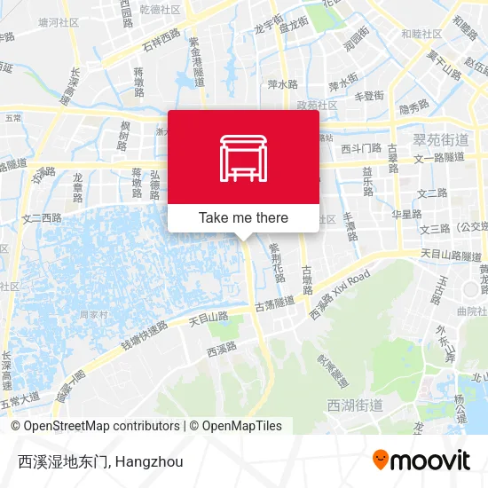 西溪湿地东门 map