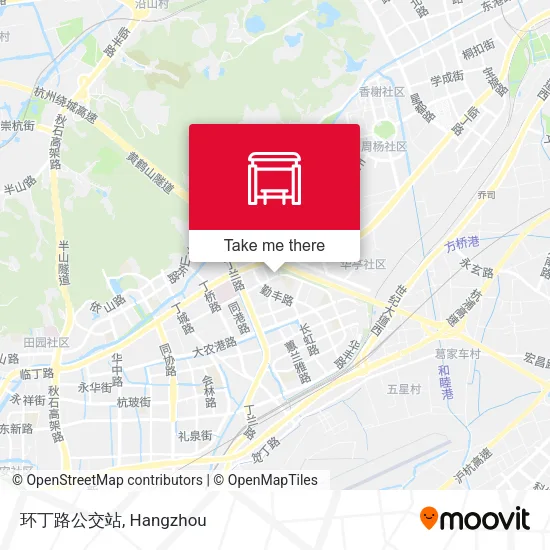 环丁路公交站 map