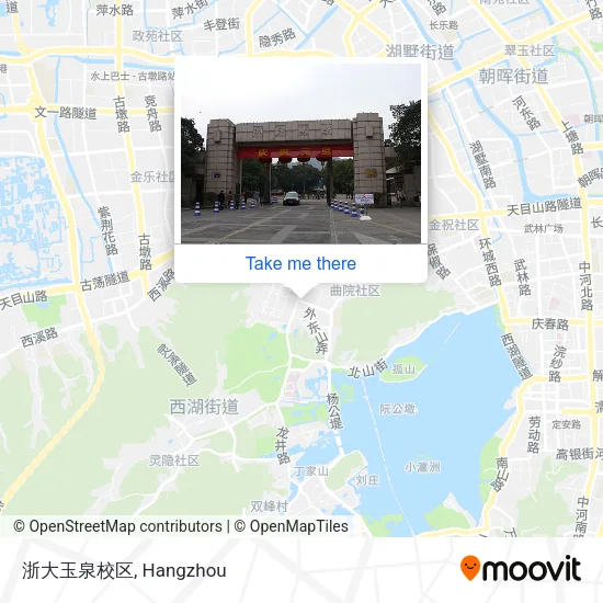 浙大玉泉校区 map