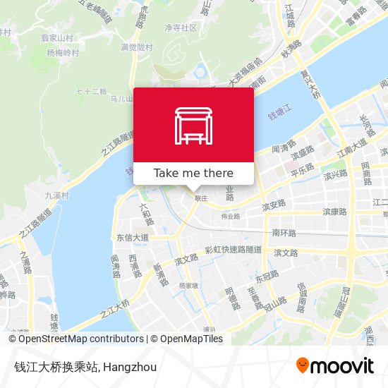 钱江大桥换乘站 map