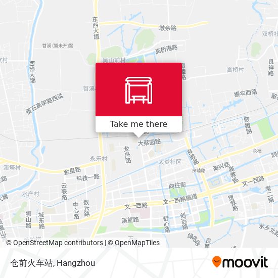 仓前火车站 map