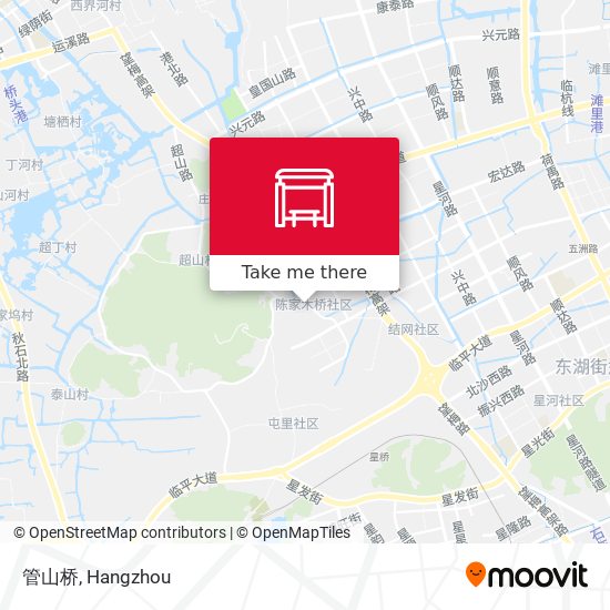 管山桥 map