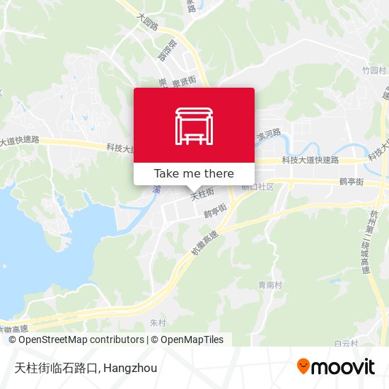 天柱街临石路口 map