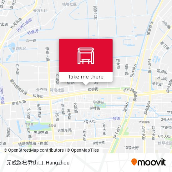 元成路松乔街口 map
