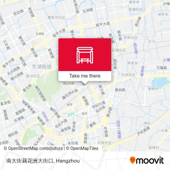南大街藕花洲大街口 map