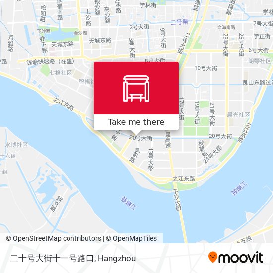 二十号大街十一号路口 map