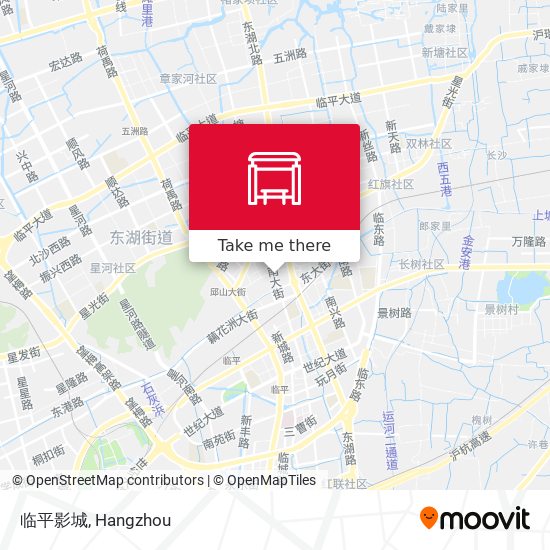 临平影城 map