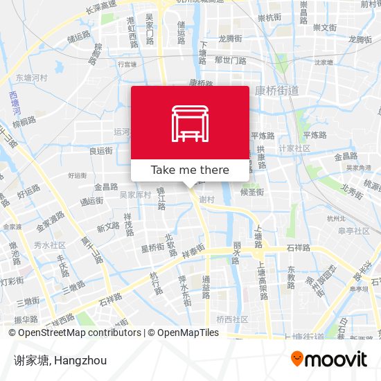 谢家塘 map