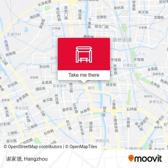 谢家塘 map
