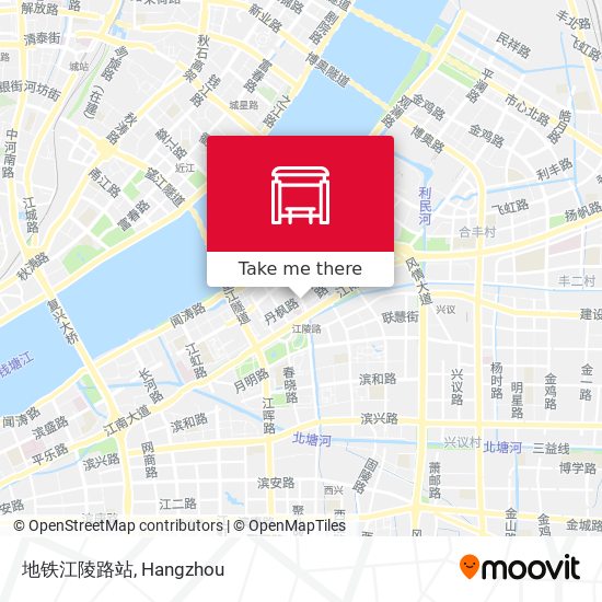地铁江陵路站 map