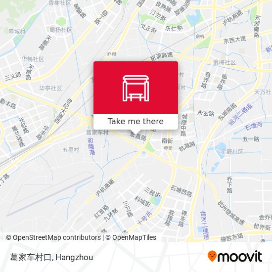 葛家车村口 map