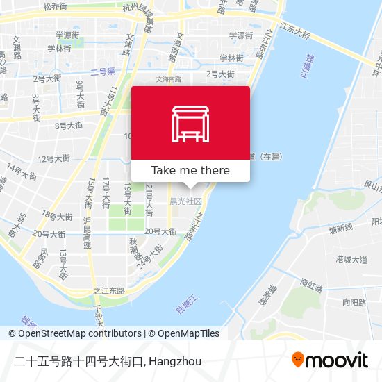 二十五号路十四号大街口 map