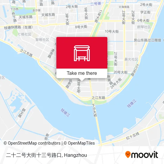 二十二号大街十三号路口 map