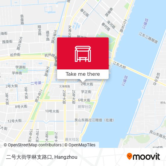 二号大街学林支路口 map