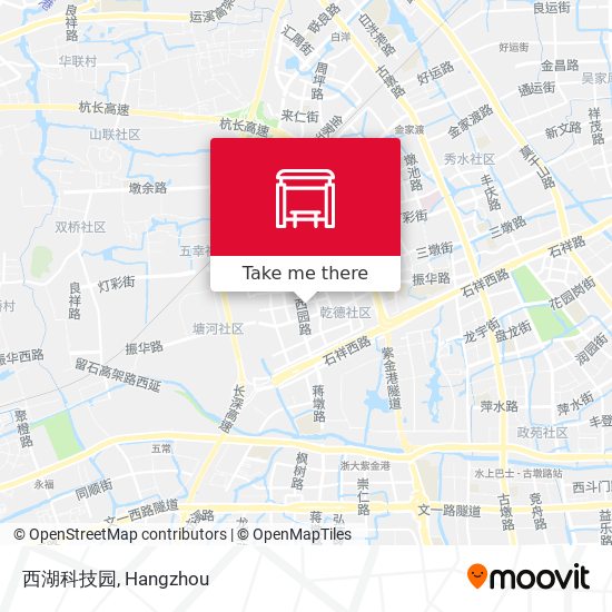 西湖科技园 map