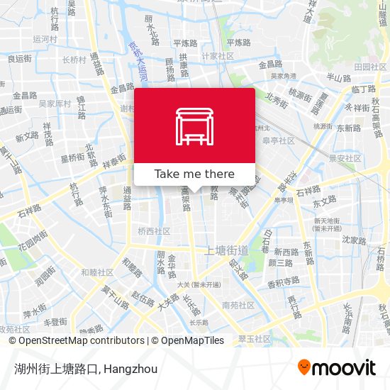 湖州街上塘路口 map