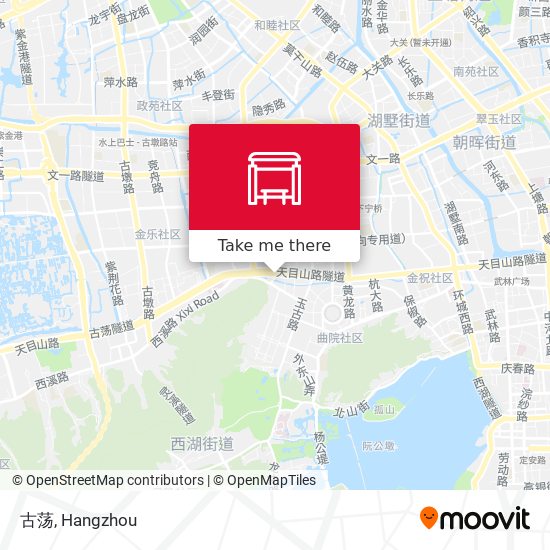 古荡 map