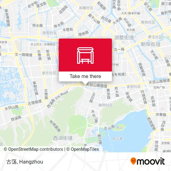 古荡 map