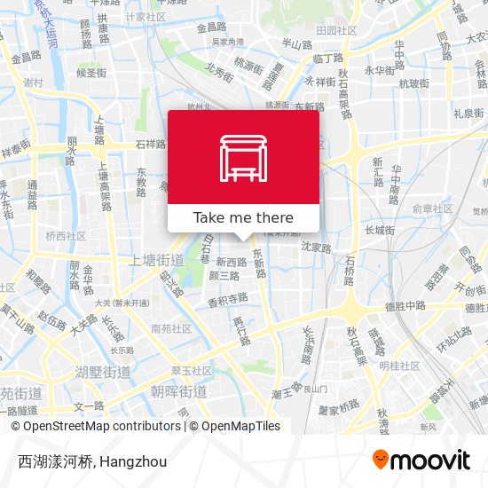 西湖漾河桥 map