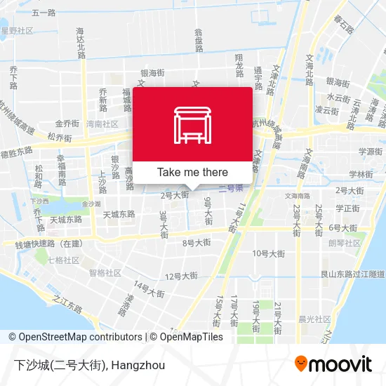 下沙城(二号大街) map